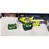 Image 1 : RYOBI 18V BLOWER AND SAWZALL W/ 1 BATTERY, AND BATTERY CHARGER W/ 2 BATTERIES