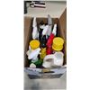 Image 2 : ASSORTED CLEANING SUPPLIES AND BOX OF ASSORTED CRAFTING PAINT