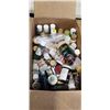 Image 3 : ASSORTED CLEANING SUPPLIES AND BOX OF ASSORTED CRAFTING PAINT