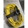 Image 3 : HEAVY DUTY LIGHTED 100 FOOT YELLOW  3 OUTLET EXTENSION CORD. 12AWG/3C