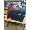 Image 2 : TUFFSTORE 102 LITRE BLACK STORAGE CONTAINER WITH LID