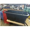 Image 3 : LARGE HUSKY ROLLING STORAGE TOTE WITH LID AND WHEELS. 4 FEET LONG