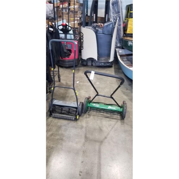 2 PUSH MOWERS