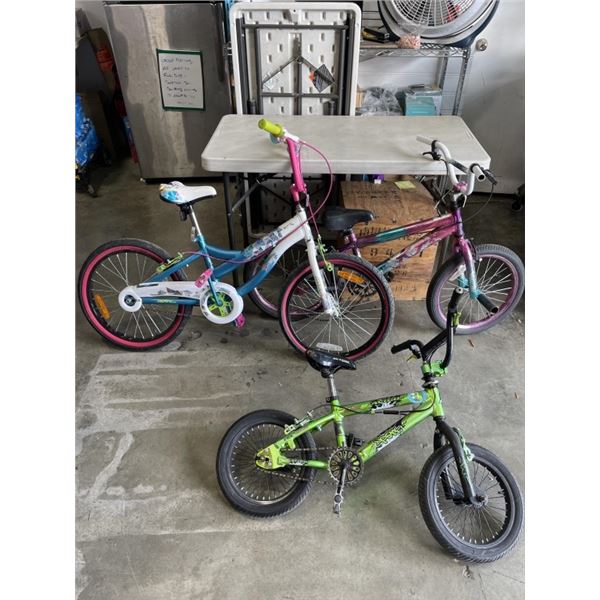 3 YOUTH BIKES