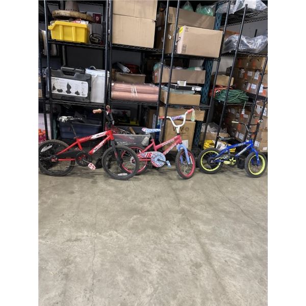 3 YOUTH BIKES