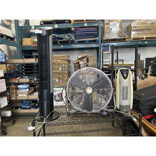 2 FANS AND HEATER