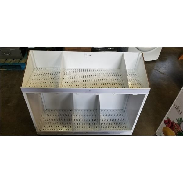 WHITE RETAIL DISPLAY SHELF
