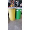 Image 1 : TWO 200 FOOD GRADE STEEL DRUMS WITH LIDS