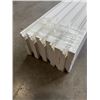 Image 2 : BUNDLE OF 10 BASEBOAD MOULDING WITH PROFILE 8FT LONG, FACTORY PAINTED WHITE