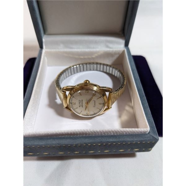 VINTAGE 10K GOLD FILLED BUREN DE LUXE ROTOWIND (AUTOMATIC) WATCH, SWISS MADE, NOT WORKING