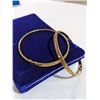 Image 3 : PAIR OF GOLD PLATED GRAZELAND CHINA BANGLES, BOTH MARKED