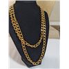 Image 1 : EXTRA LENGTH GOLD PLATED LINKS CHAIN, JUST LIKE NEW, 41" INCHES, NO CLASP