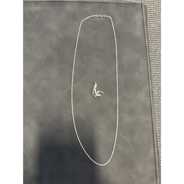925 STERLING SILVER NECKLACE W/ PENDANT