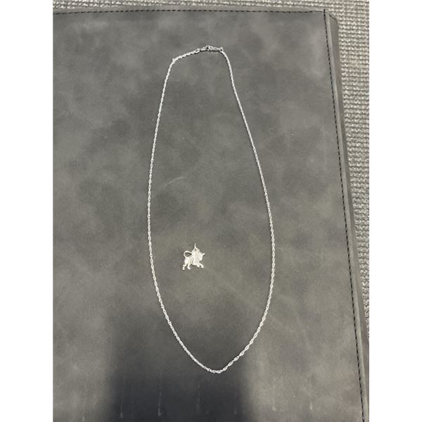 925 STERLING SILVER NECKLACE W/ PENDANT