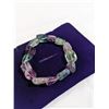 Image 1 : NATURAL MULTICOLOUR GENUINE TOURMALINE BEADS BRACELET