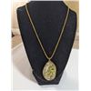 Image 1 : GOLD TONE CHAIN W/ ABELONE PENDANT NECKLACE