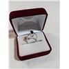 Image 2 : 925 STERLING SILVER RING SET W/ BLACK ONYX STONE