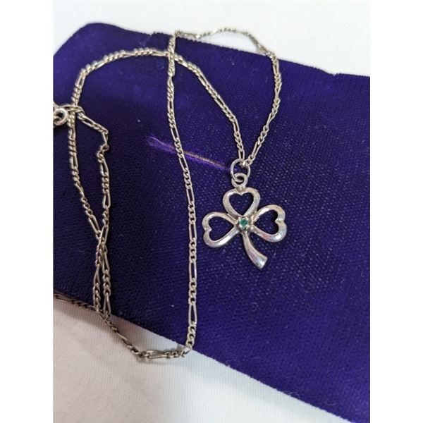 925 STERLING SILVER ITALY CHAIN W/ PENDANT NECKLACE, EACH MARKED 925
