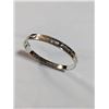 Image 1 : HINGED SILVER GRATEFUL BANGLE W/ SAFETY LOCK, ENGRAVED BLESSED IN DIFFERENT LANGUAGES, MARKED STELLA