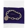 Image 1 : SILVER PLATED LINKS BRACELET W/ ONE CHARM ENGRAVED MAMA