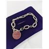 Image 3 : SILVER PLATED LINKS BRACELET W/ ONE CHARM ENGRAVED MAMA