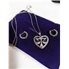 Image 1 : STAINLESS STEEL LAWYER PENDANT W/ CHAIN NECKLACE + PAIR OF HOOP EARRINGS
