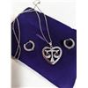 Image 2 : STAINLESS STEEL LAWYER PENDANT W/ CHAIN NECKLACE + PAIR OF HOOP EARRINGS