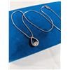 Image 2 : 925 ITALY STERING SILVER CHAIN W/ PENDANT NECKLACE