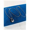 Image 3 : 925 ITALY STERING SILVER CHAIN W/ PENDANT NECKLACE