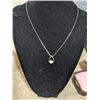 Image 4 : 925 ITALY STERING SILVER CHAIN W/ PENDANT NECKLACE