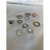 Image 1 : ASSORTED SILVER TONE RINGS