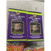 Image 2 : 2 HALLOWEEN  MOTION LIGHTS AND 2 BAGS OF GREEN WEBBING