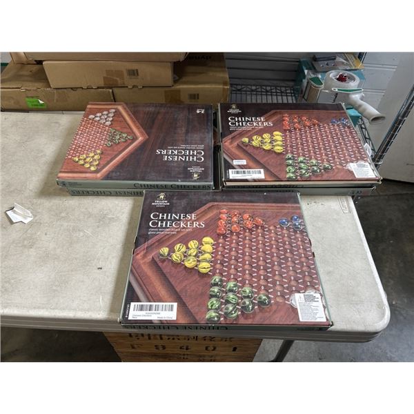 5 YELLOW MOUNTAIN CHINESE CHECKERS SETS