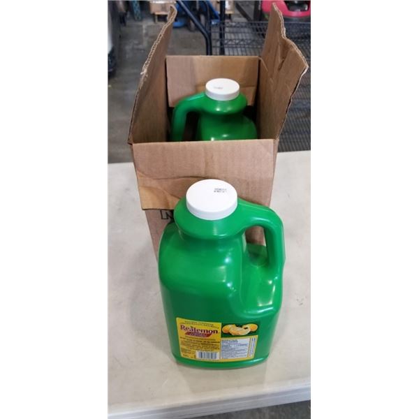 NEW CASE OF REAL LEMON LEMON JUICE, 2 X 3.8L