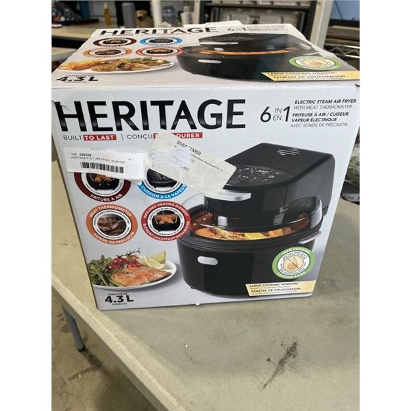 HERITAGE 6 IN 1 AIR FRYER. WORKING