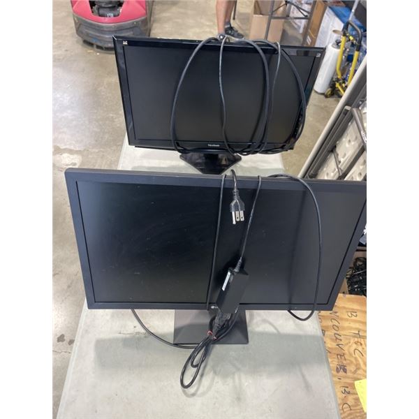 LG AND VIEW SONIC COMPUTER MONITORS.