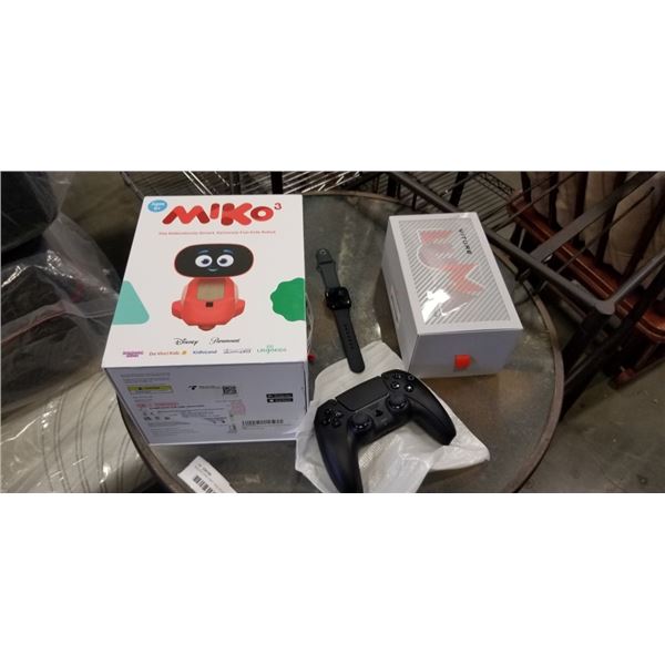 ONLINE RETURNS, PS5 CONTROLLER, VITURE LUMA PRO GLASSES (BROKEN ARM) MIKO 3 KIDS ROBOT, APPLE WATCH 