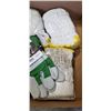 Image 2 : 4 NEW PACKS POWER FIST (12 PAIRS PER PACK) LARGE COTTON LINER GLOVES, AND NEW LARGE WATSON GLOVES