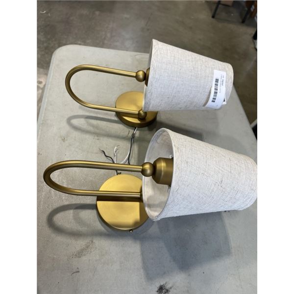 2 WALL SCONCE LIGHTS