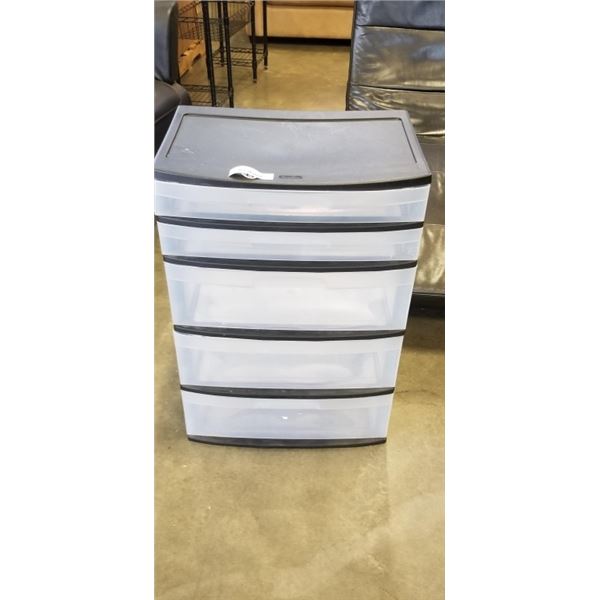 PLASTIC 5 DRAWER ORGANIZER