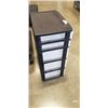 Image 3 : PLASTIC 5 DRAWER ORGANIZER