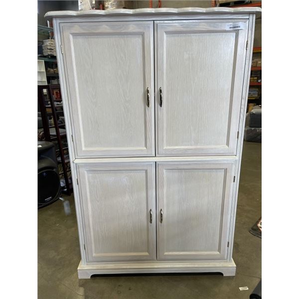 WHITE OAK 4 DOOR WARDROBE