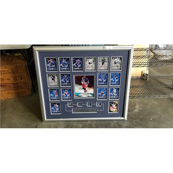 FRAMED GRETZKY LARGE CARD PICTRURE