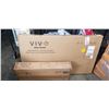 Image 1 : VIVO BLACK ELECTRIC DUAL MOTOR DESK FRAME AND VIVO LIGHTWOOD 43 X 24 INCH UNIVERSAL TABLE TOP FOR SI