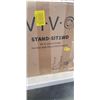 Image 3 : VIVO SIT TO STAND SINGLE MONITOR WALL MOUNT WORKSTATION