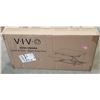 Image 1 : VIVO DARK WALNUT/BLACK DESK RISER