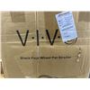 Image 3 : VIVO BLACK FOUR WHEEL PET STROLLER