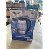 Image 3 : HAMILTON BEACH 1.7L ELECTRIC GLASS KETTLE - TESTED WORKING