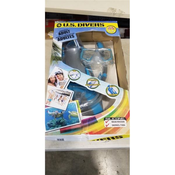 NEW US DIVERS ADULT SNORKELING SET