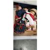 Image 3 : TRAY OF NEW SHRINERS KEYCHAIN BOTTLE OPENERS AND TRAY WITH VINTAGE DOLLS